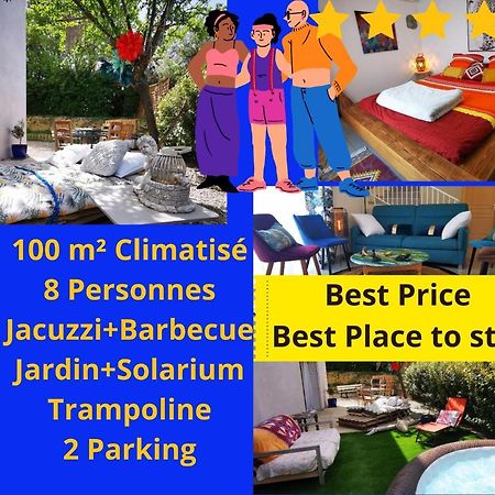 הוילה בזייה Cool Mediterranean Life 8 People Jacuzzi Barbecue Gametrampoline 2 Parking מראה חיצוני תמונה