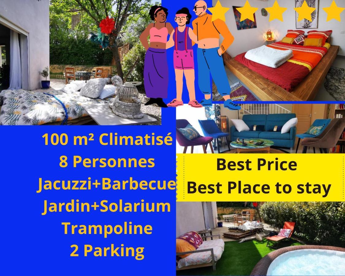 הוילה בזייה Cool Mediterranean Life 8 People Jacuzzi Barbecue Gametrampoline 2 Parking מראה חיצוני תמונה